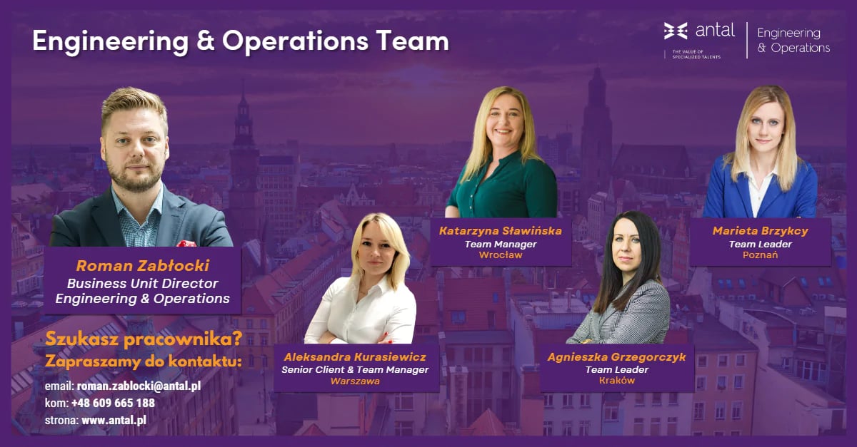 Zespół Antal Engineering & Operations - poznaj naszych ekspertów