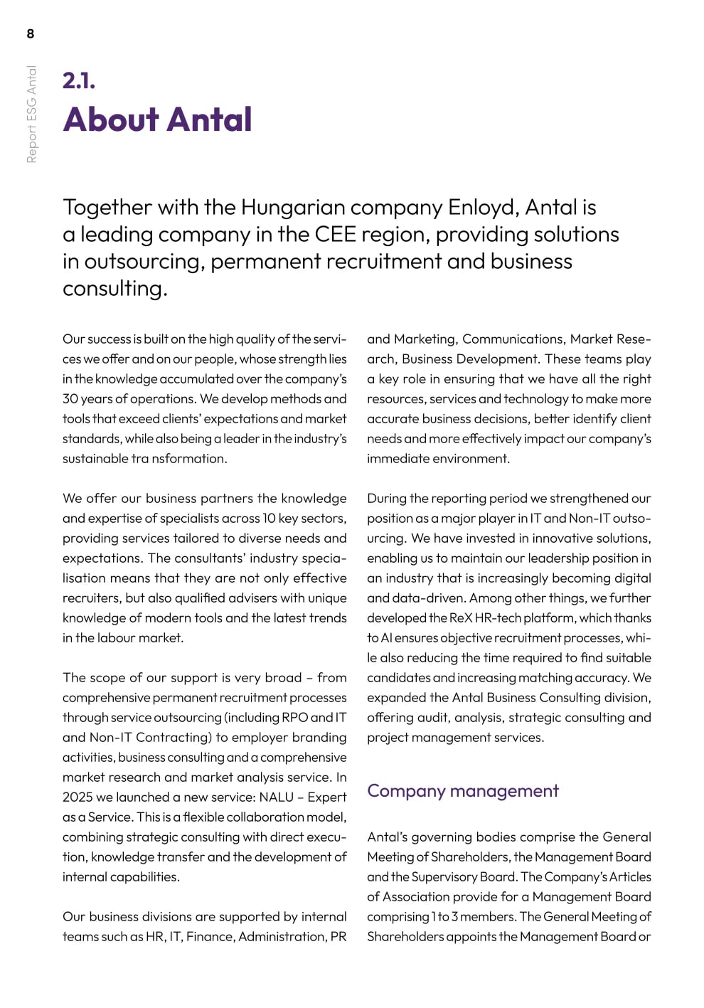 ESG Report 2024-2025