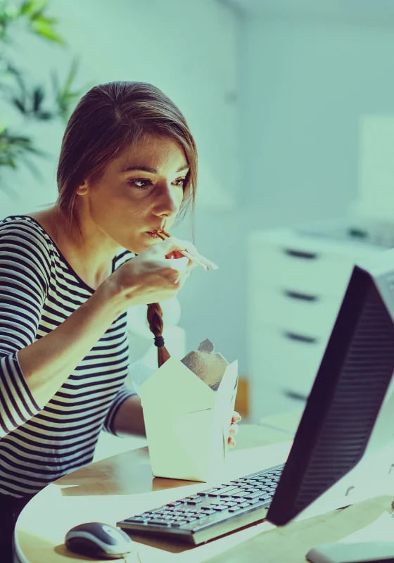 1 out of 10 employees doesn't eat a single meal at work. A new study by Antal and Sodexo.